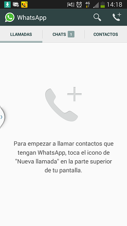 Llamadas telefónicas a través de WhatsApp