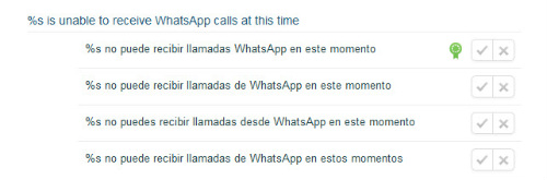 Llamadas a través de WhatsApp