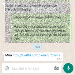 Nuevo malware a través de WhatsApp. Mira éste enlace