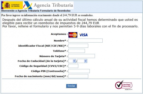 Phishing Agencia Tributaria